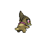 Axew shiny back-facing sprite from Pokémon White 2