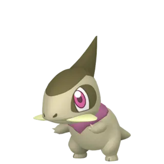Axew shiny front-facing sprite from Pokémon Omega Ruby