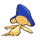 Azelf shiny back-facing sprite from Pokémon Diamond
