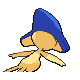 Azelf shiny back-facing sprite from Pokémon HeartGold