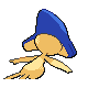 Azelf shiny back-facing sprite from Pokémon Platinum