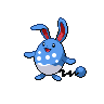 Azumarill front-facing sprite from Pokémon Black 2