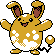 Azumarill shiny front-facing sprite from Pokémon Crystal