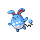 Azumarill front-facing sprite from Pokémon Diamond