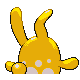 Azumarill shiny back-facing sprite from Pokémon Diamond