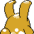 Azumarill shiny back-facing sprite from Pokémon Silver