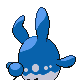 Azumarill back-facing sprite from Pokémon SoulSilver