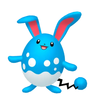 Azumarill front-facing sprite from Pokémon X