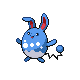 Azumarill front-facing sprite from Pokémon Platinum