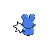 Azurill back-facing sprite from Pokémon Black 2