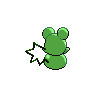 Azurill shiny back-facing sprite from Pokémon Black 2
