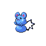 Azurill front-facing sprite from Pokémon Black