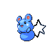 Azurill front-facing sprite from Pokémon Diamond