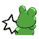 Azurill shiny back-facing sprite from Pokémon Diamond
