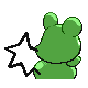 Azurill shiny back-facing sprite from Pokémon HeartGold