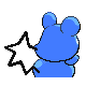 Azurill back-facing sprite from Pokémon Platinum