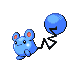 Azurill front-facing sprite from Pokémon Platinum