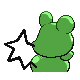 Azurill shiny back-facing sprite from Pokémon Platinum
