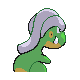 Bagon shiny back-facing sprite from Pokémon SoulSilver