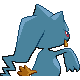 Banette shiny back-facing sprite from Pokémon SoulSilver