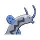 Barboach back-facing sprite from Pokémon Pearl