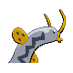 Barboach shiny back-facing sprite from Pokémon Pearl