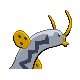 Barboach shiny back-facing sprite from Pokémon SoulSilver