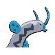 Barboach back-facing sprite from Pokémon Platinum