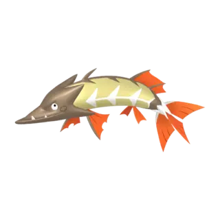 Barraskewda front-facing sprite from Pokémon Shield