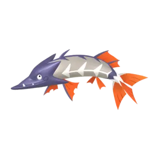 Barraskewda shiny front-facing sprite from Pokémon Shield