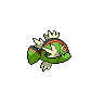 Basculin shiny back-facing sprite from Pokémon Black 2