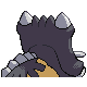 Bastiodon back-facing sprite from Pokémon Pearl