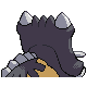 Bastiodon back-facing sprite from Pokémon SoulSilver