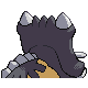 Bastiodon back-facing sprite from Pokémon Platinum
