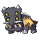 Bastiodon front-facing sprite from Pokémon Platinum