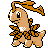 Bayleef shiny front-facing sprite from Pokémon Crystal
