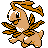 Bayleef shiny front-facing sprite from Pokémon Silver