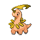 Bayleef shiny front-facing sprite from Pokémon SoulSilver