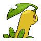 Bayleef back-facing sprite from Pokémon Platinum