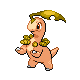 Bayleef shiny front-facing sprite from Pokémon Platinum