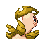 Bayleef shiny back-facing sprite from Pokémon Ruby