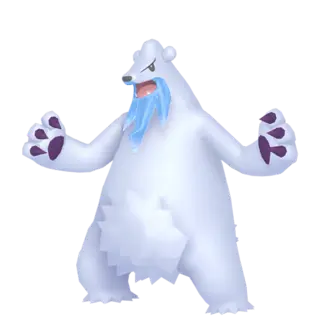 Beartic shiny front-facing sprite from Pokémon Omega Ruby