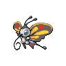 Beautifly front-facing sprite from Pokémon Black