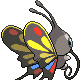 Beautifly back-facing sprite from Pokémon Diamond