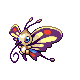 Beautifly shiny front-facing sprite from Pokémon Diamond