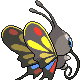 Beautifly back-facing sprite from Pokémon SoulSilver