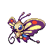 Beautifly shiny front-facing sprite from Pokémon SoulSilver