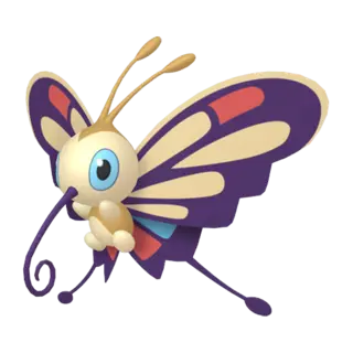 Beautifly shiny front-facing sprite from Pokémon Legends: Arceus