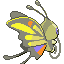 Beautifly back-facing sprite from Pokémon Sapphire