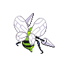 Beedrill shiny back-facing sprite from Pokémon Black
